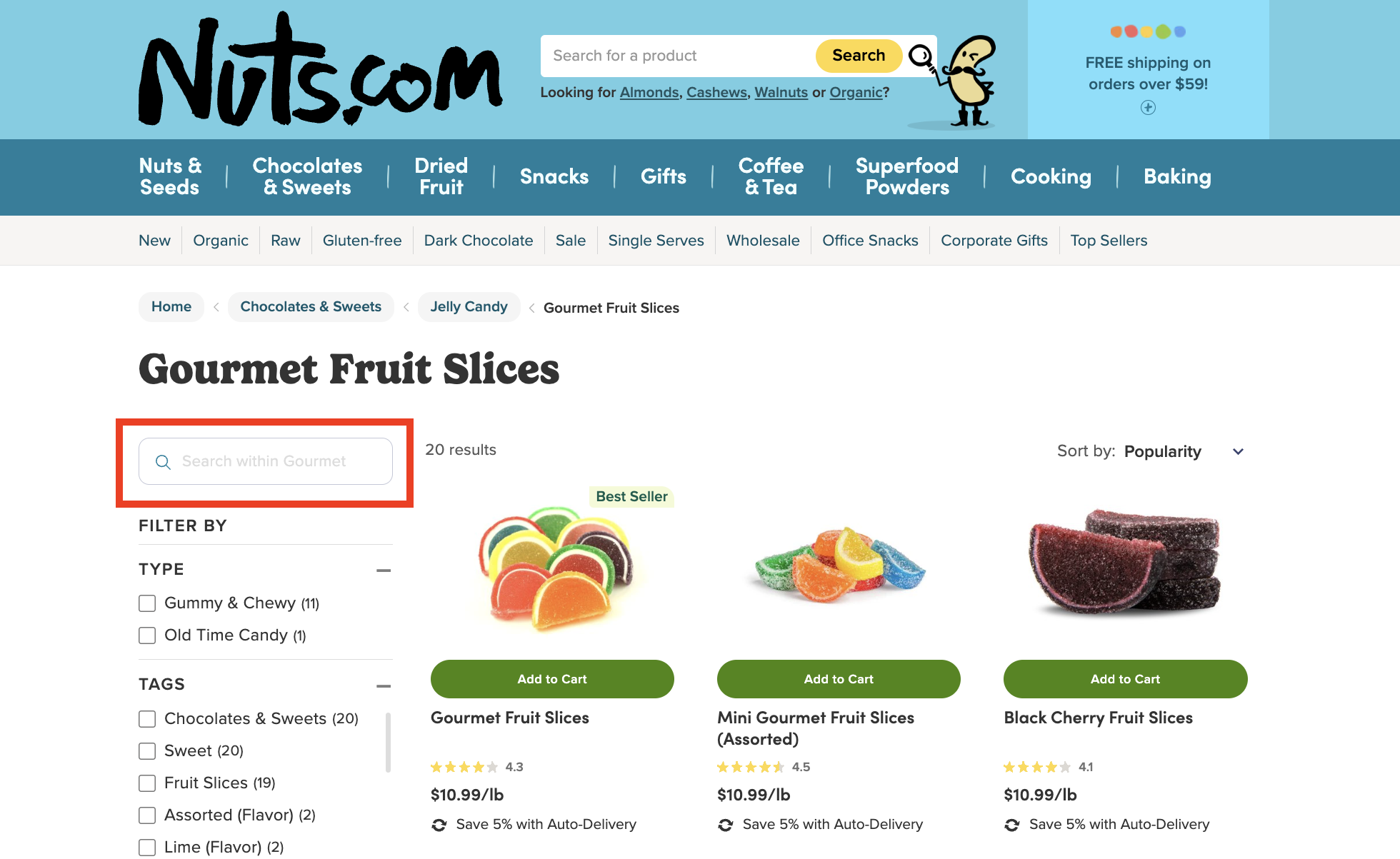 Enable Product Search on Collection Pages